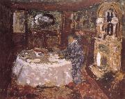 Edouard Vuillard Painter mother sitting at the table money painting